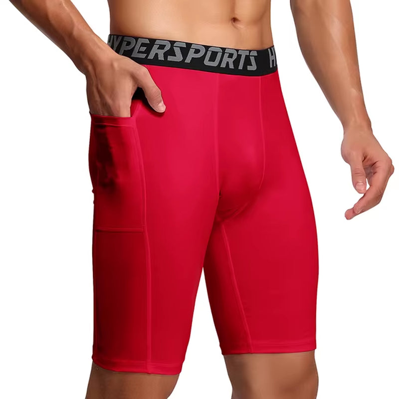 2025 Compression Shorts Men Summer Sportswear Training Tights Gym Fitness Leggings Short Pants Sport Bottoms Running Shorts Men