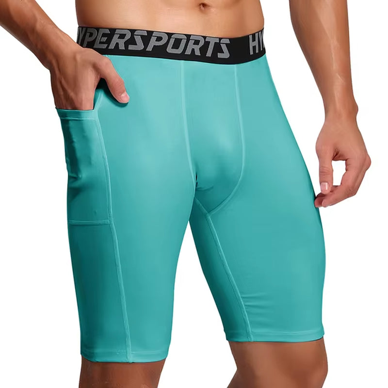 2025 Compression Shorts Men Summer Sportswear Training Tights Gym Fitness Leggings Short Pants Sport Bottoms Running Shorts Men