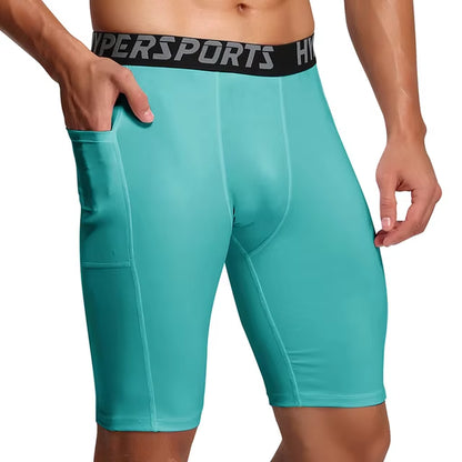 2025 Compression Shorts Men Summer Sportswear Training Tights Gym Fitness Leggings Short Pants Sport Bottoms Running Shorts Men